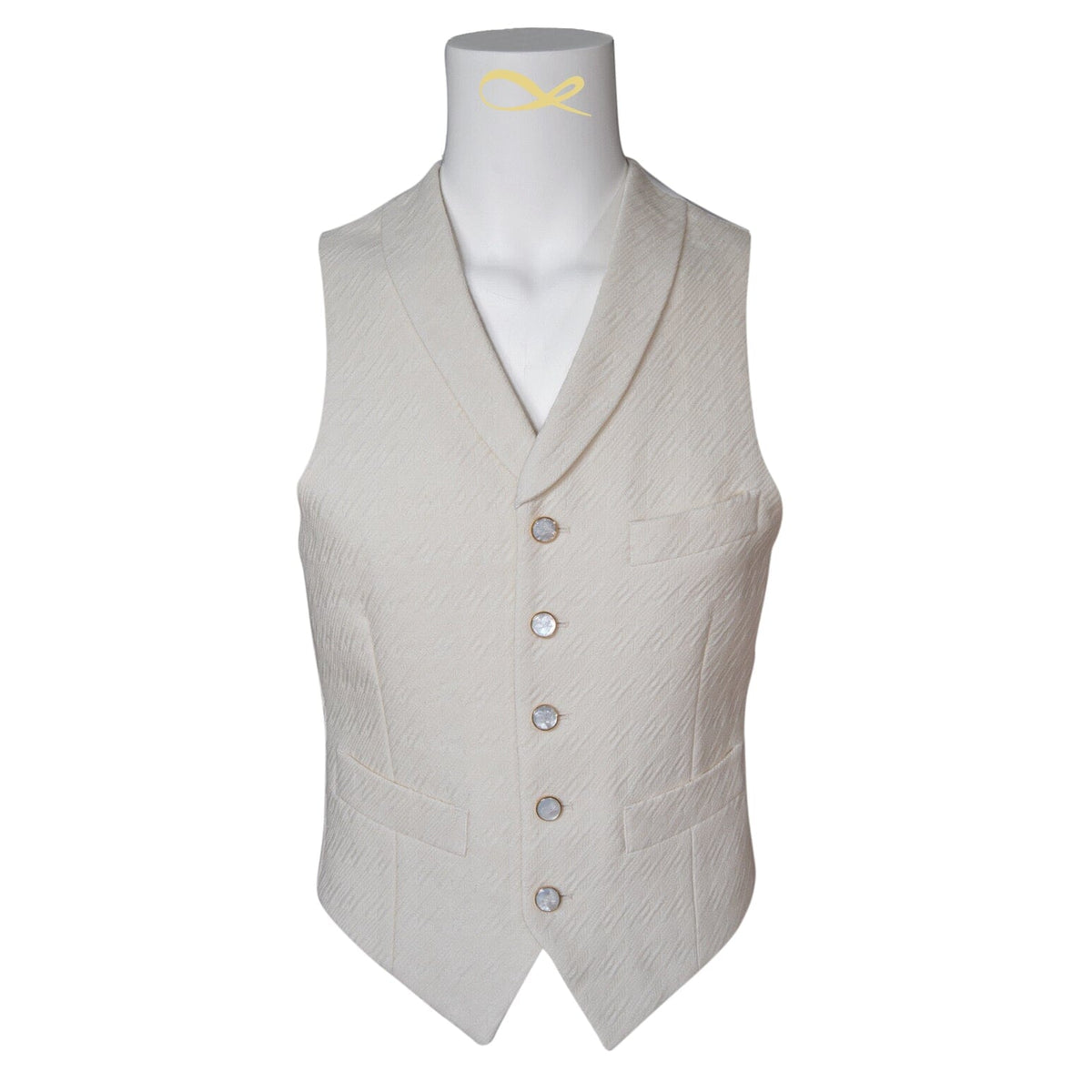 Vanilla Crema Houndstooth Ciottoli Waistcoat @ The Vault-3