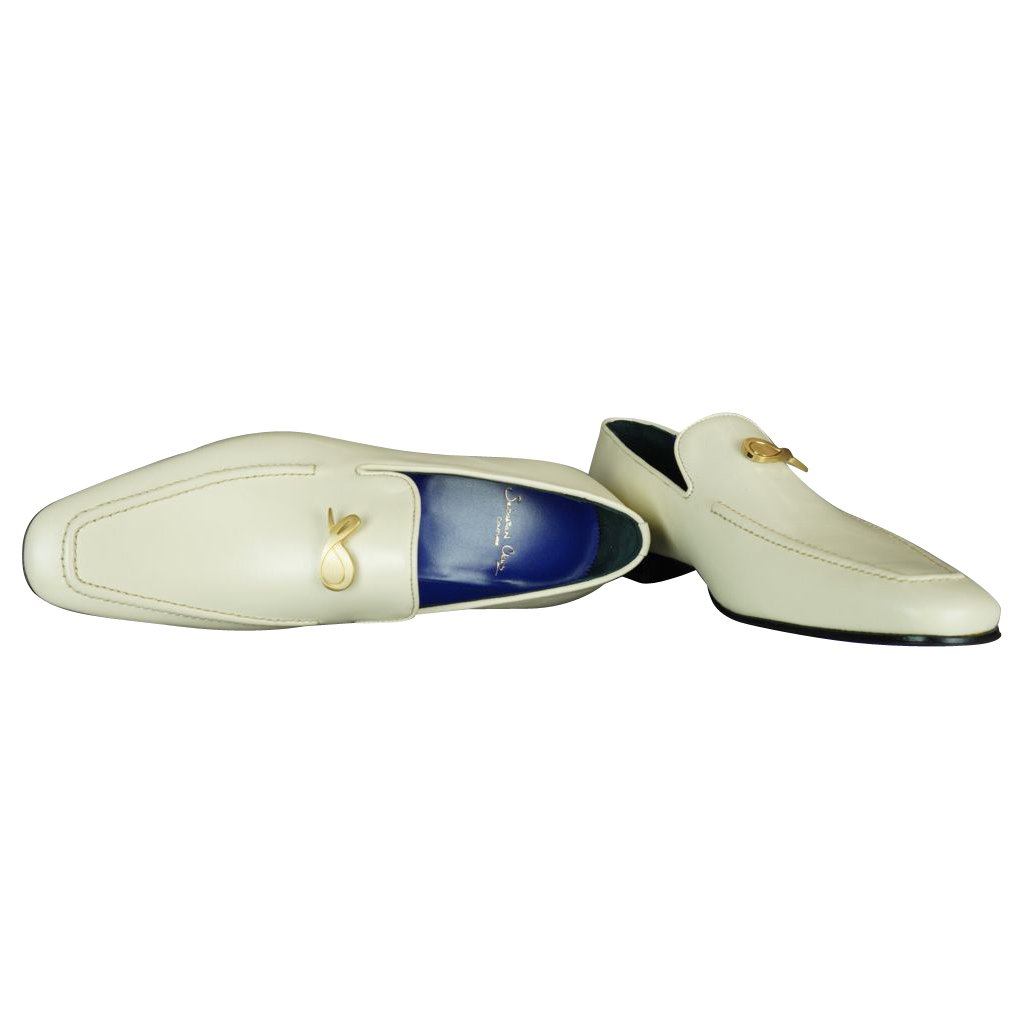 Classica Mascarpone With Yellow Gold Gold Hardware Leather Loafers-3