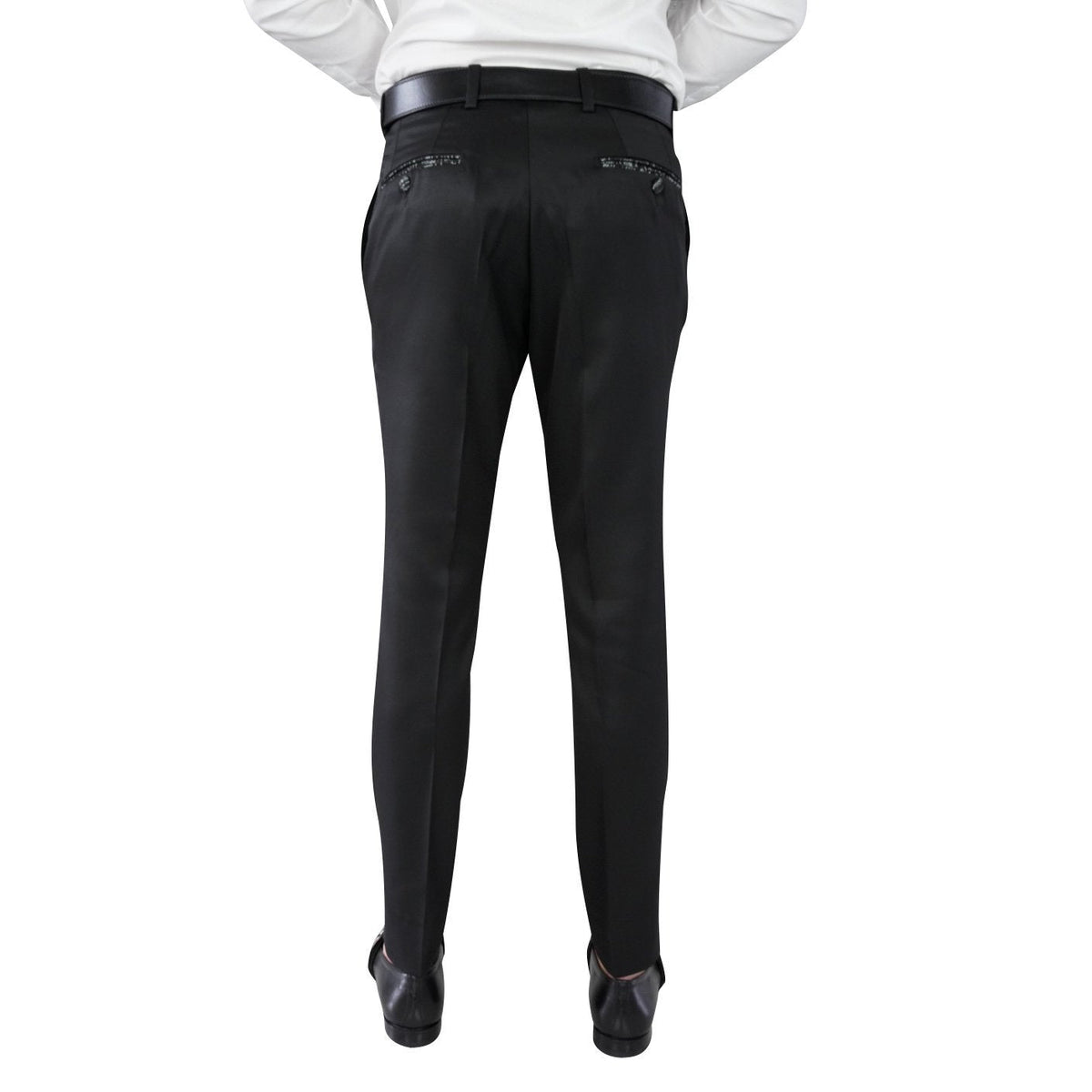 Black Evento Silver Astrato Trousers-5
