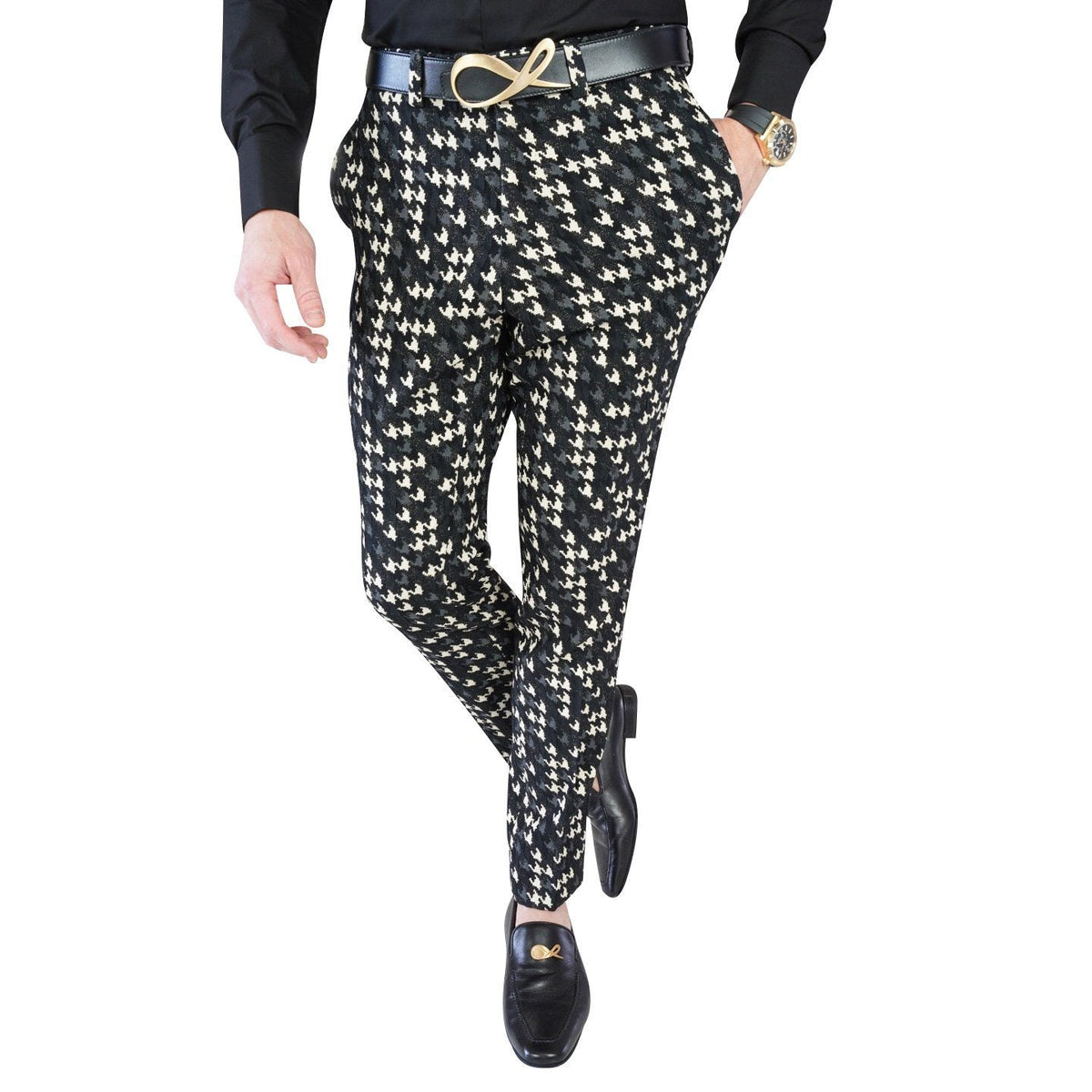 Houndstooth Lusso Trousers @ The Vault-1
