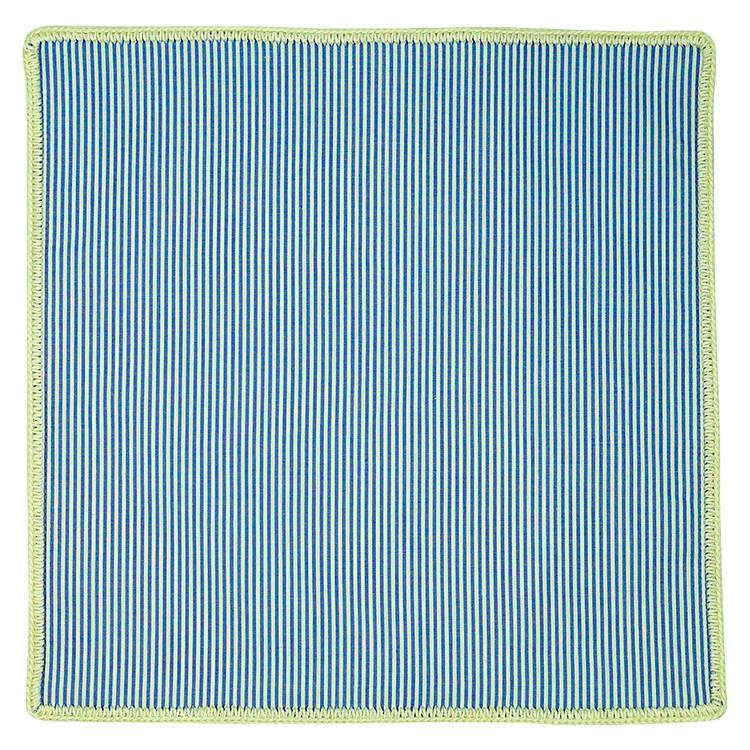Blu Nautico with Off-White Signature Border - Sebastian Cruz Couture