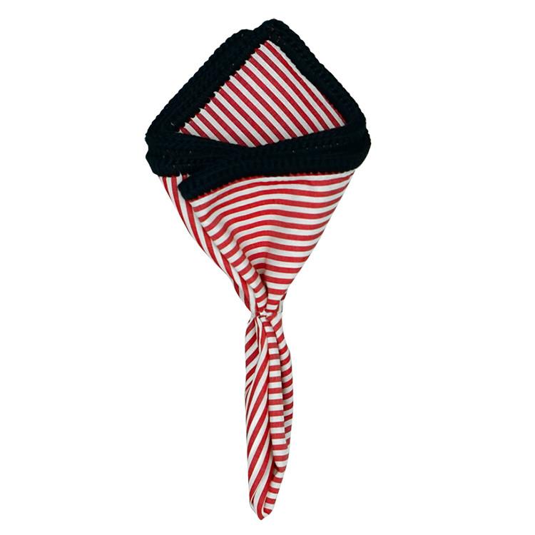 Red Nautico with Navy Blue Signature Border
