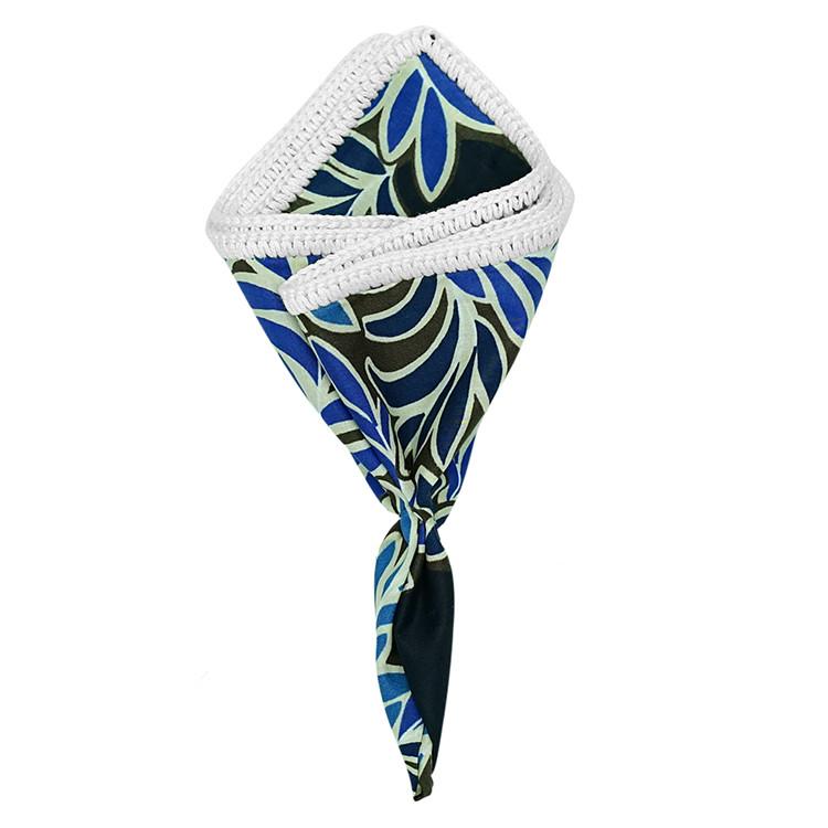 Palm Azzurri with White Signature Border