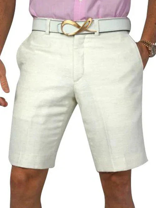 Latte Lino Tweed Shorts
