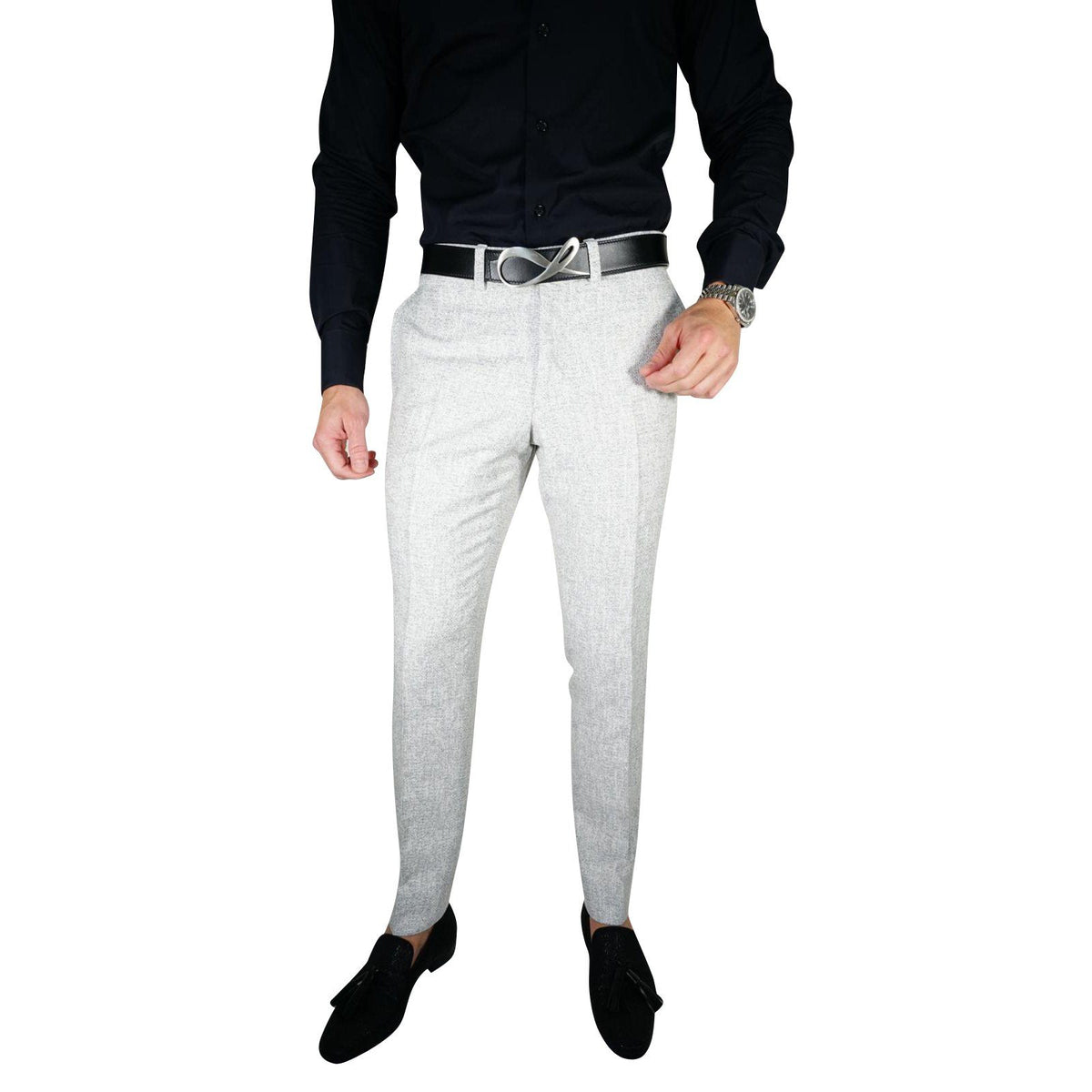 Cloud Gray Paglia Trousers @ The Vault-3