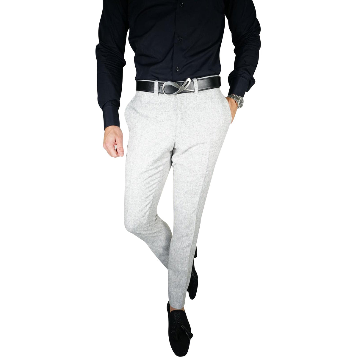 Cloud Gray Paglia Trousers @ The Vault-1