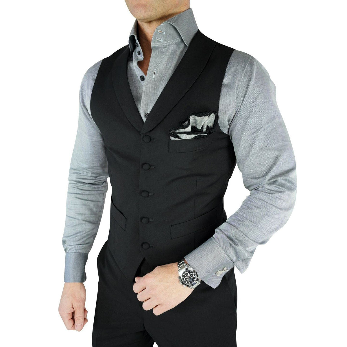 Black Ciottoli Waistcoat @ The Vault