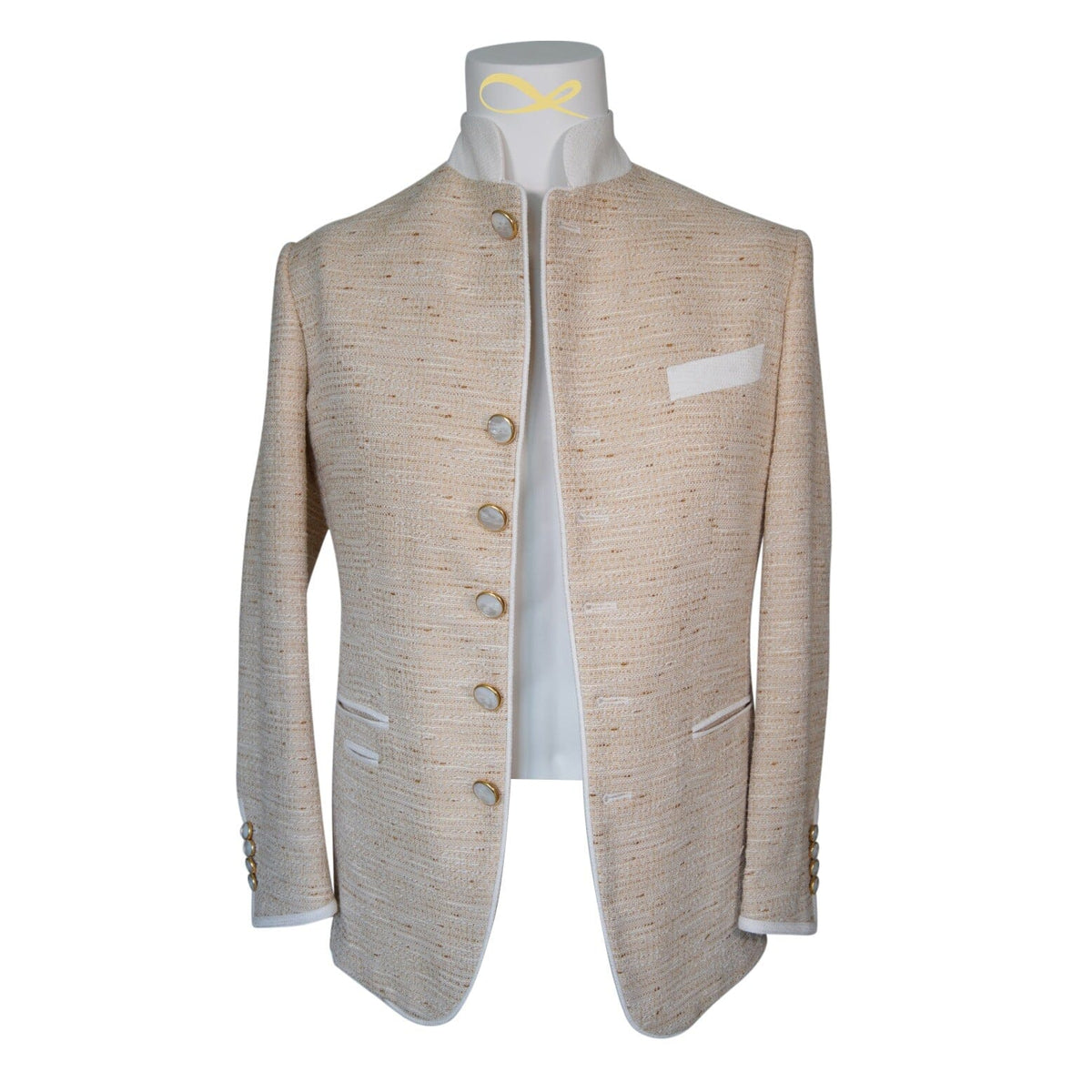Golden Fieno Tweed Mandani Jacket-4