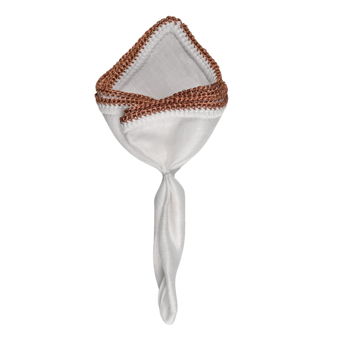 White Nieve With Rose Gold Flake Signature Border