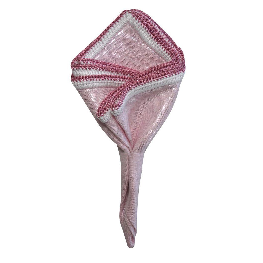 Pink Pearl with White and Pink Flake Border