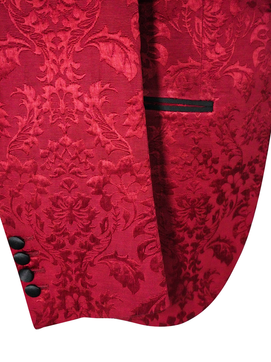 Burgundy & Black Fiore Dinner Jacket-7