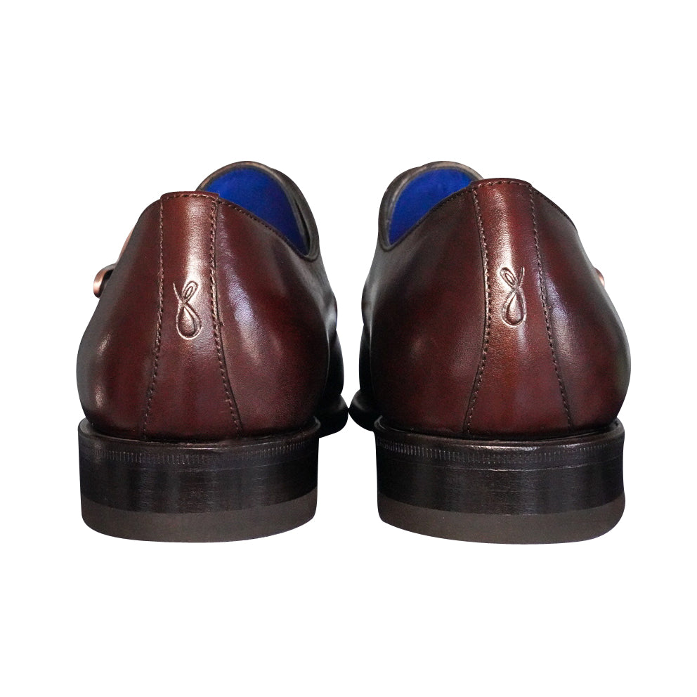 Cacao With Silver Hardware Monk Strap-8