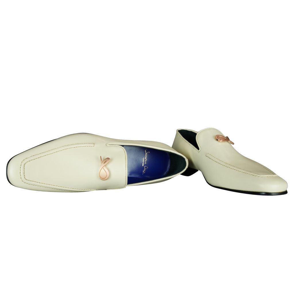 Classica Mascarpone With Rose Gold Hardware Leather Loafers @ The Vault-5