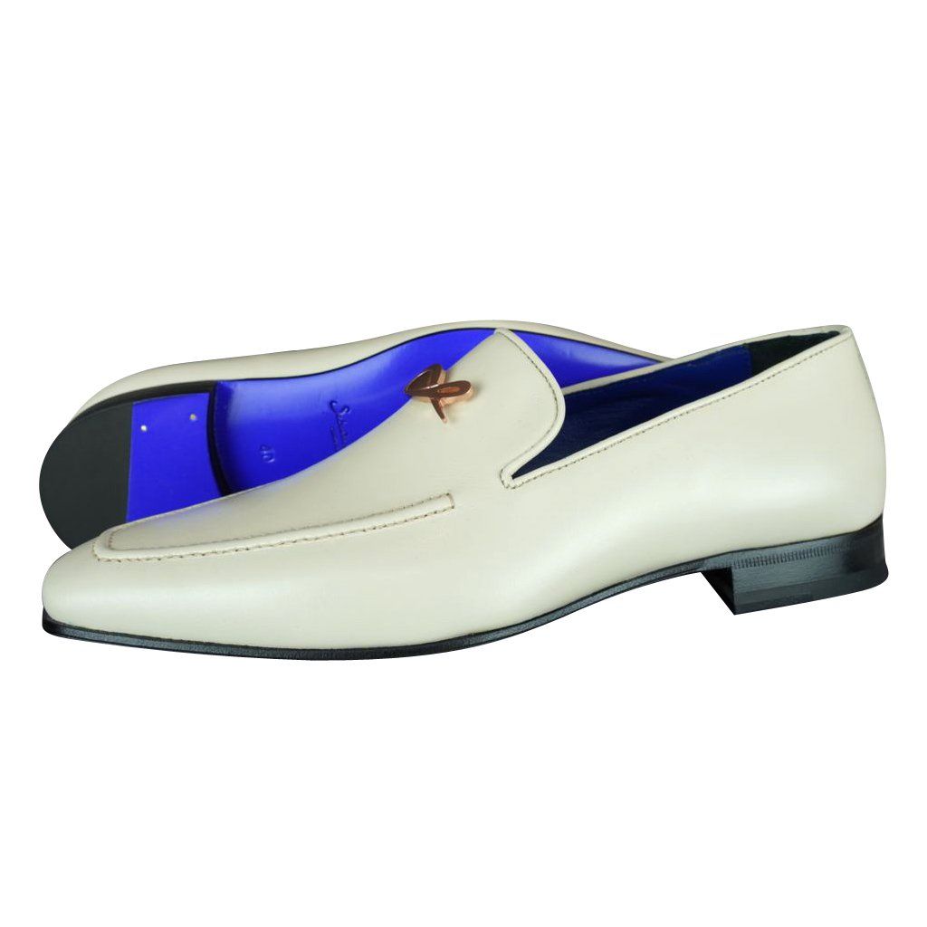 Classica Mascarpone With Rose Gold Hardware Leather Loafers-2
