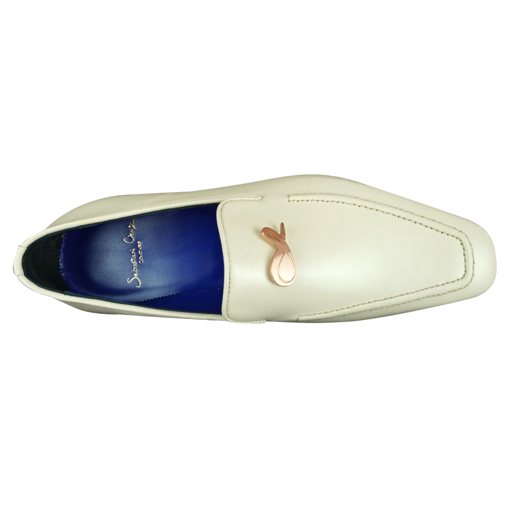 Classica Mascarpone With Rose Gold Hardware Leather Loafers-7
