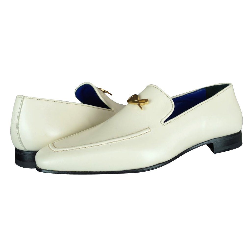 Classica Mascarpone With Rose Gold Hardware Leather Loafers-3