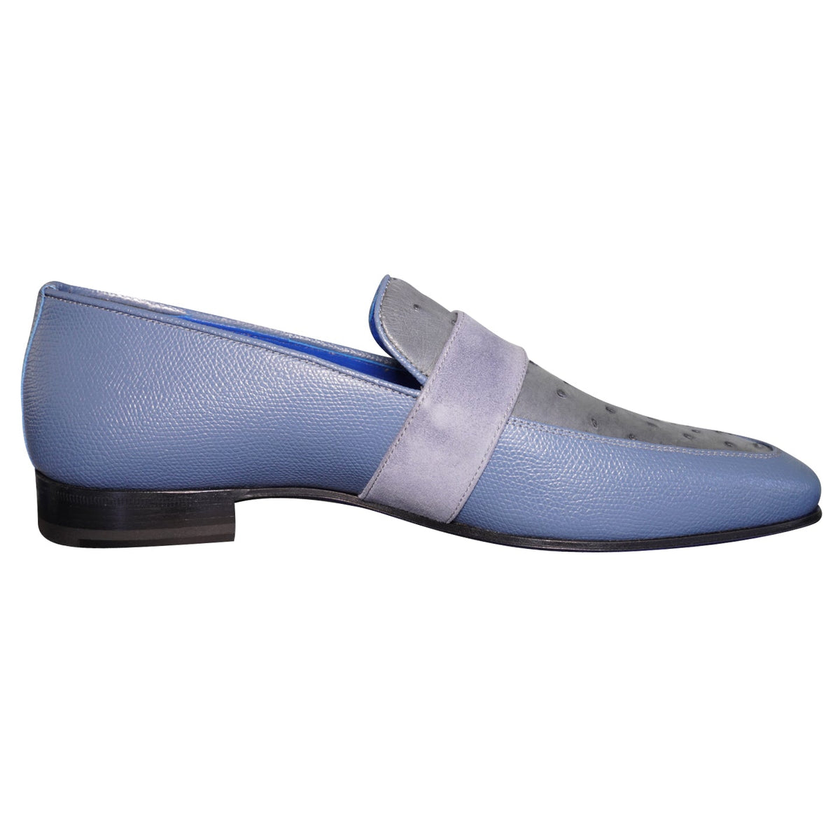 Aegean Ostrich Monk Rose Gold Loafer-5