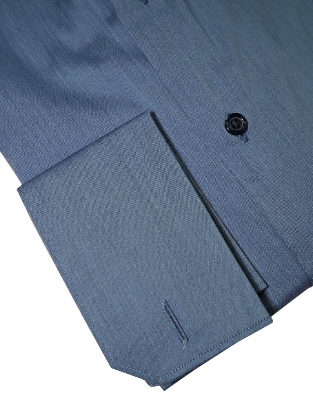 Brushed Steel Blue Dress Shirt-5