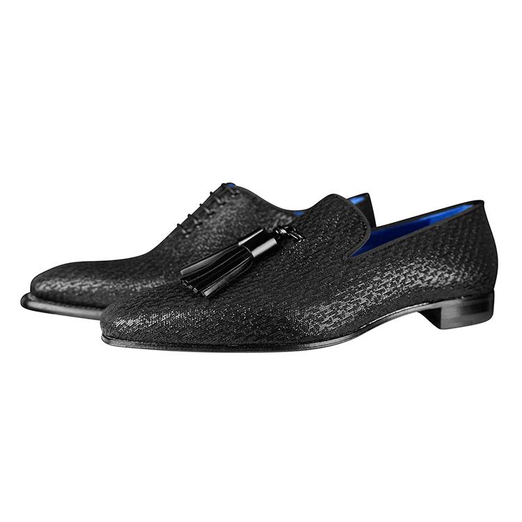 Black Diamante Tassel Loafer-10