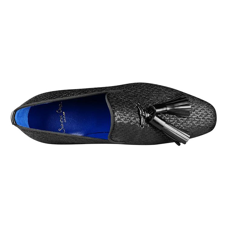 Black Diamante Tassel Loafer @ The Vault-7
