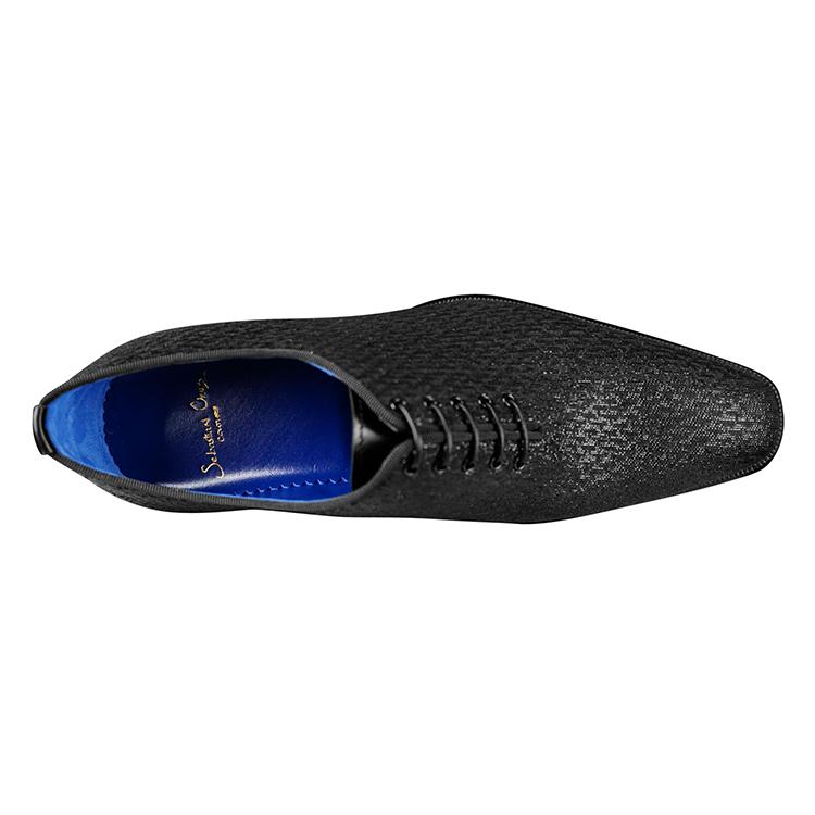 Black Diamante Lace Ups-7
