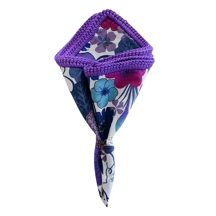 Purple Orchidea with Purple Signature Border
