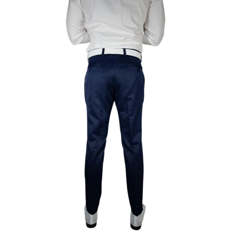 Navy Blue Lucentezza Trousers-5