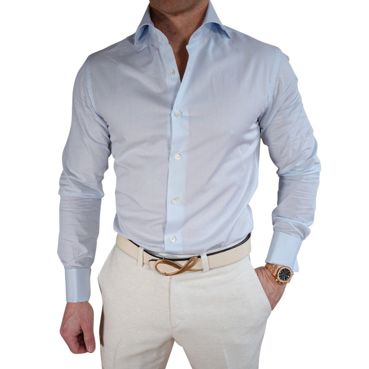 Pastel Blue Dress Shirt @ The Vault-1