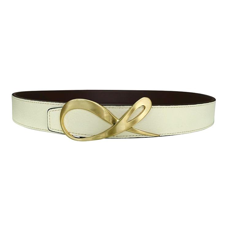 Classica Mascarpone Cacao Yellow Gold Belt