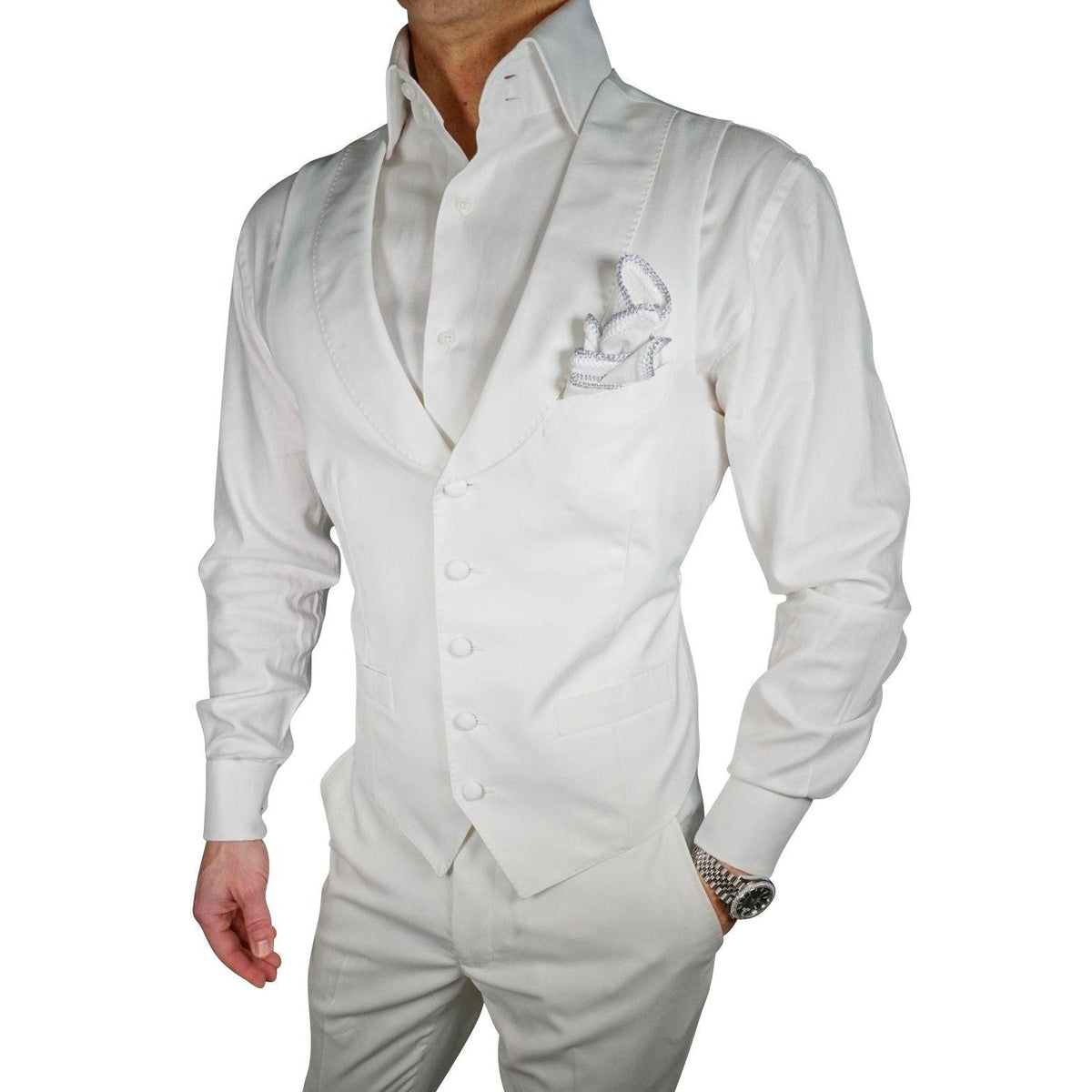 White Ciottoli Waistcoat @ The Vault-1