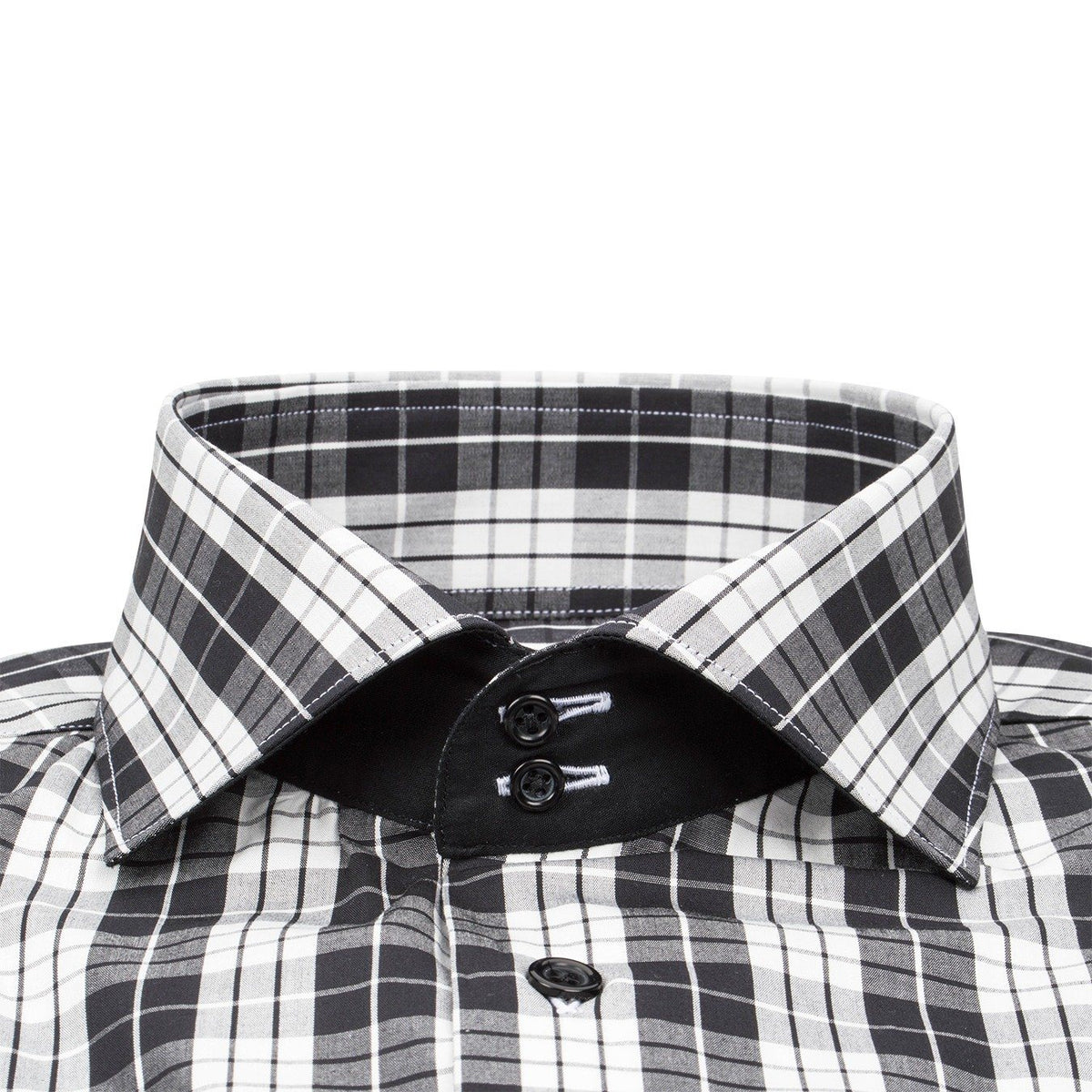 Charcoal Plaid Short Sleeve Shirt-3
