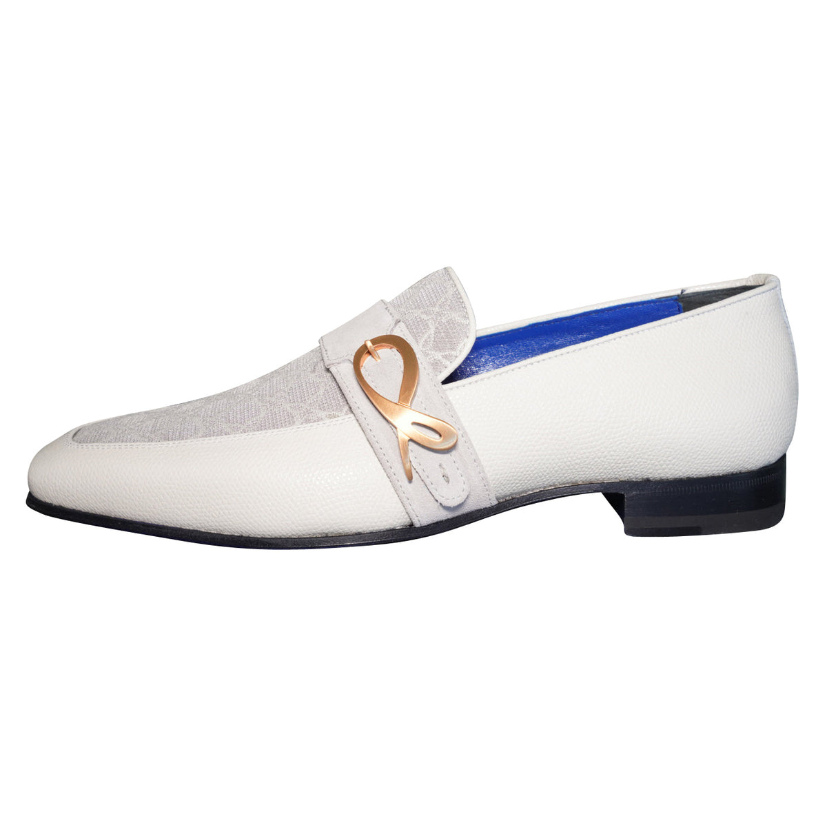 Tortora Logo Monk Strap Loafer With Rose Gold Buckle-7