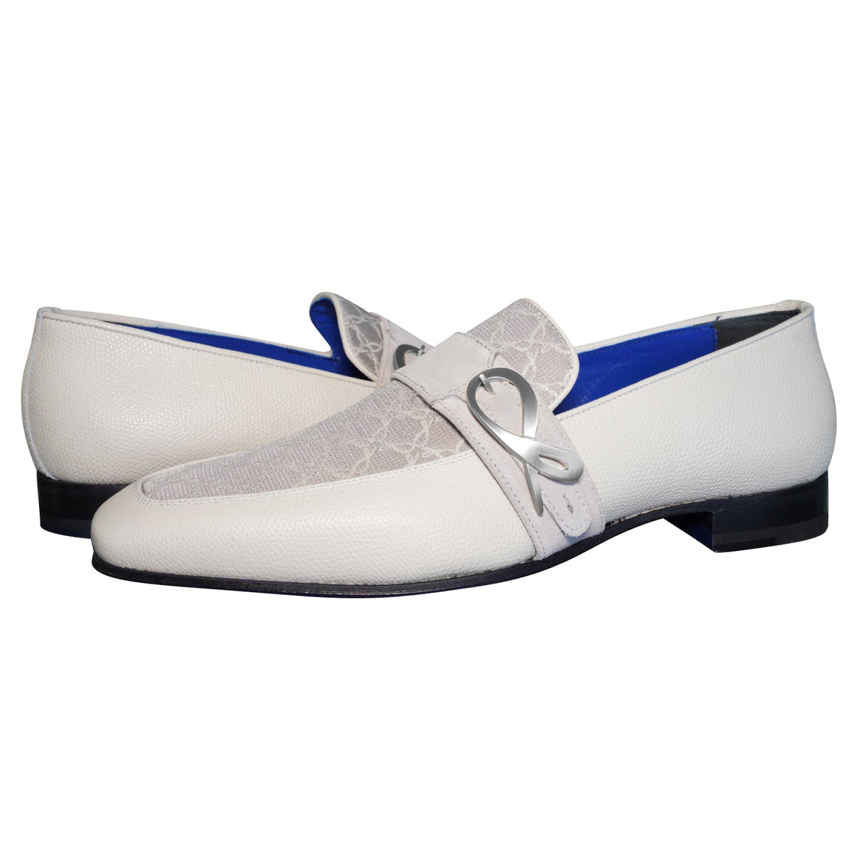 Tortora Logo Monk Strap Loafer With Silver Buckle-4