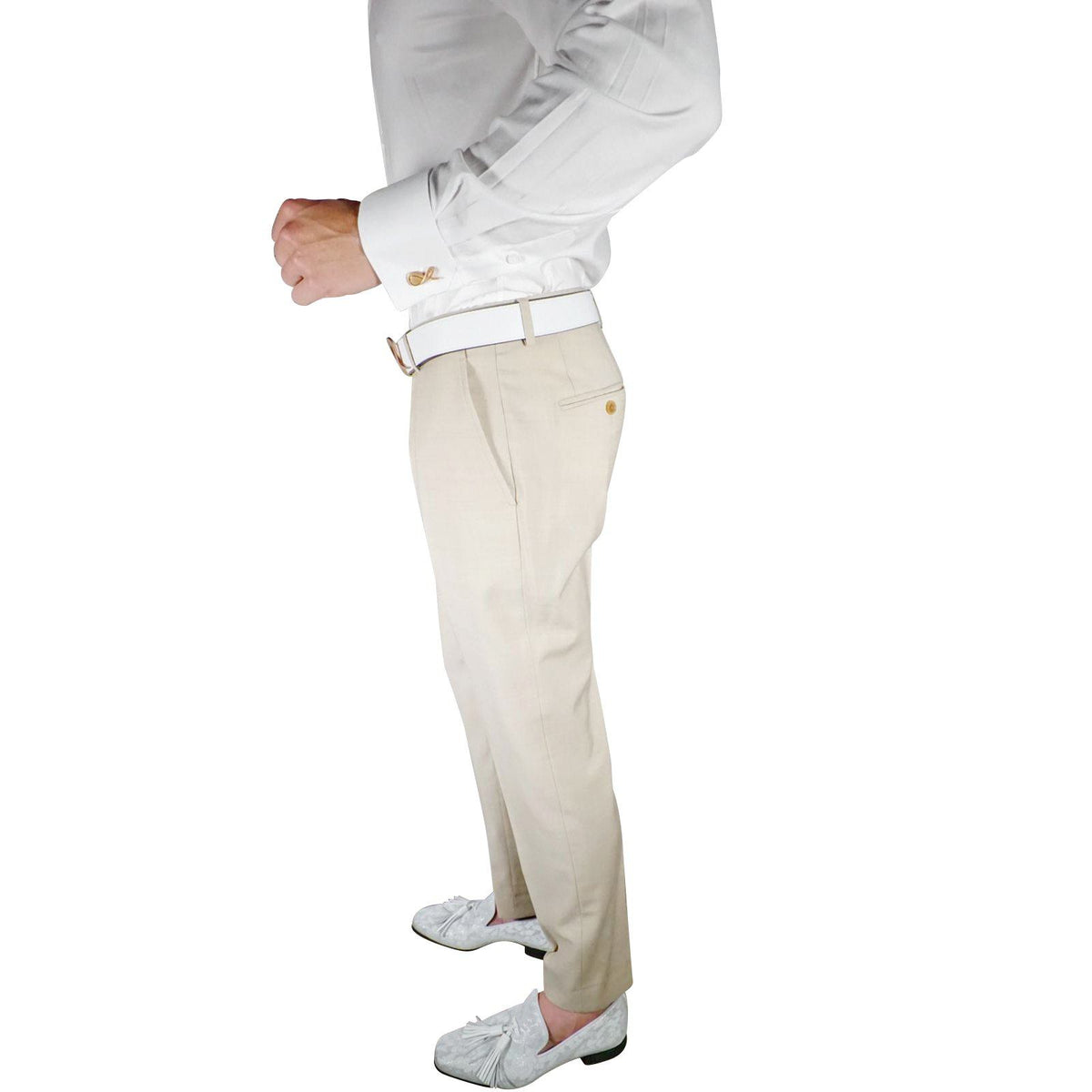 S by Sebastian Khaki Crema Trousers @ The Vault-3