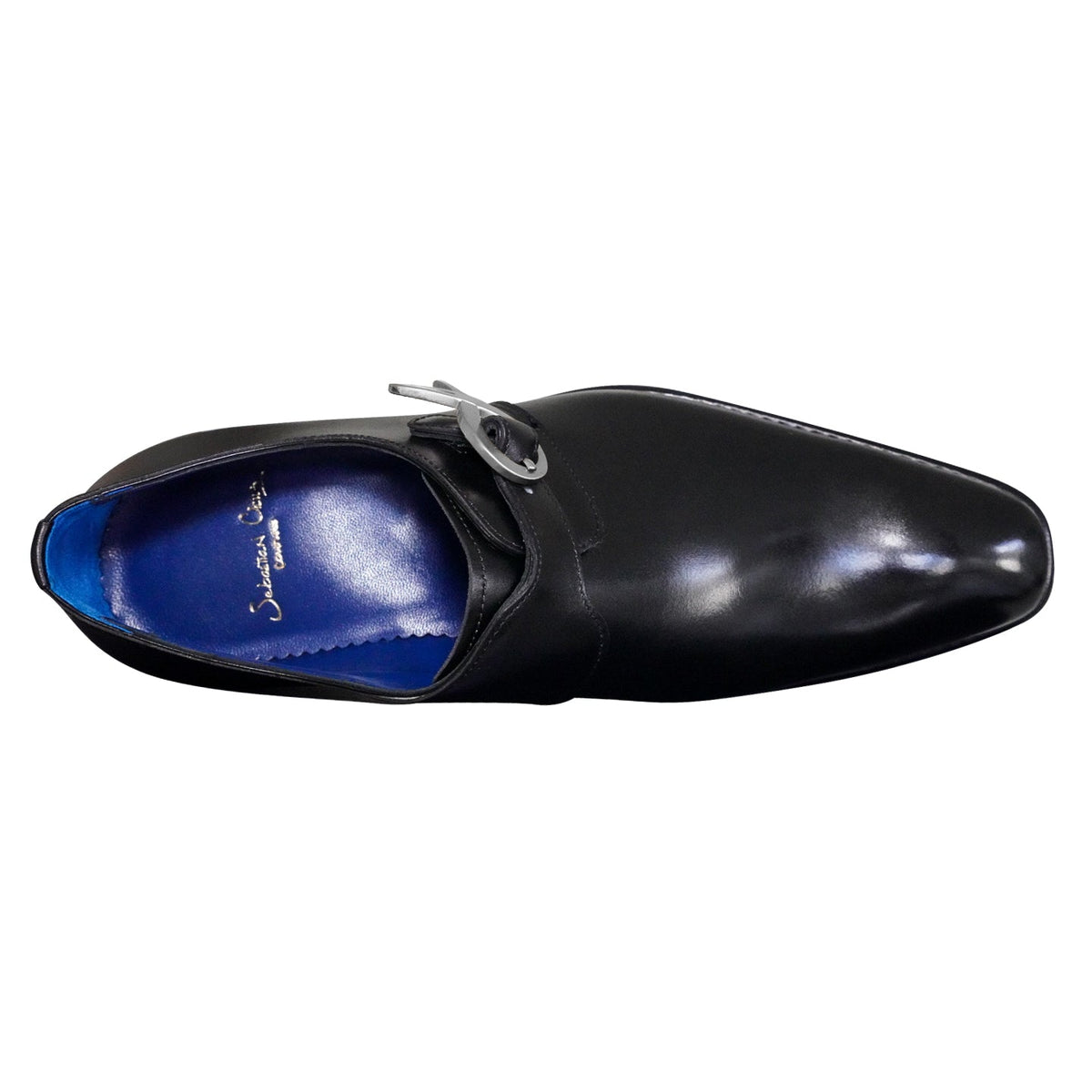 Nero Opal With Silver Hardware Monk Strap @ The Vault-6
