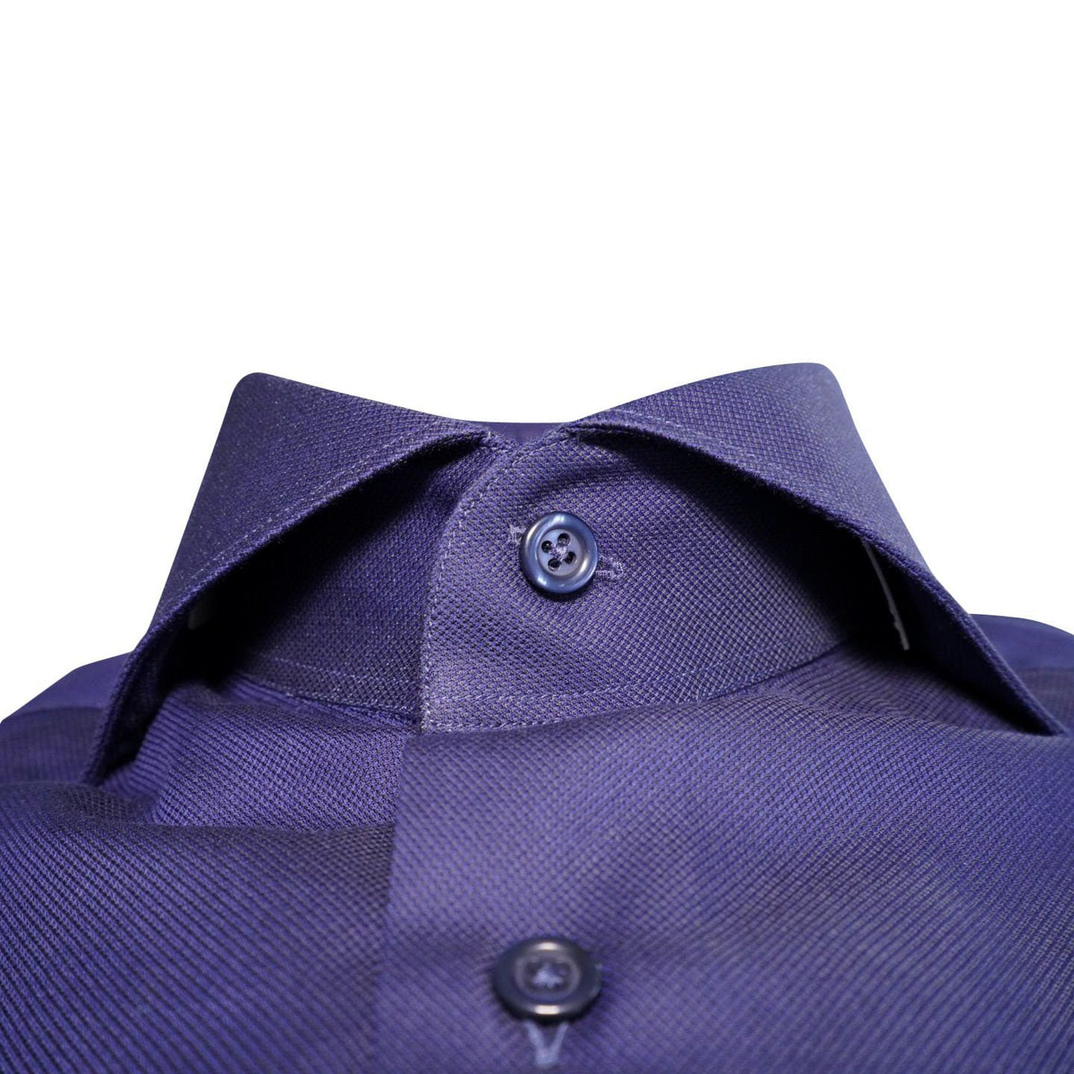 Blu Birdseye Dress Shirt-4
