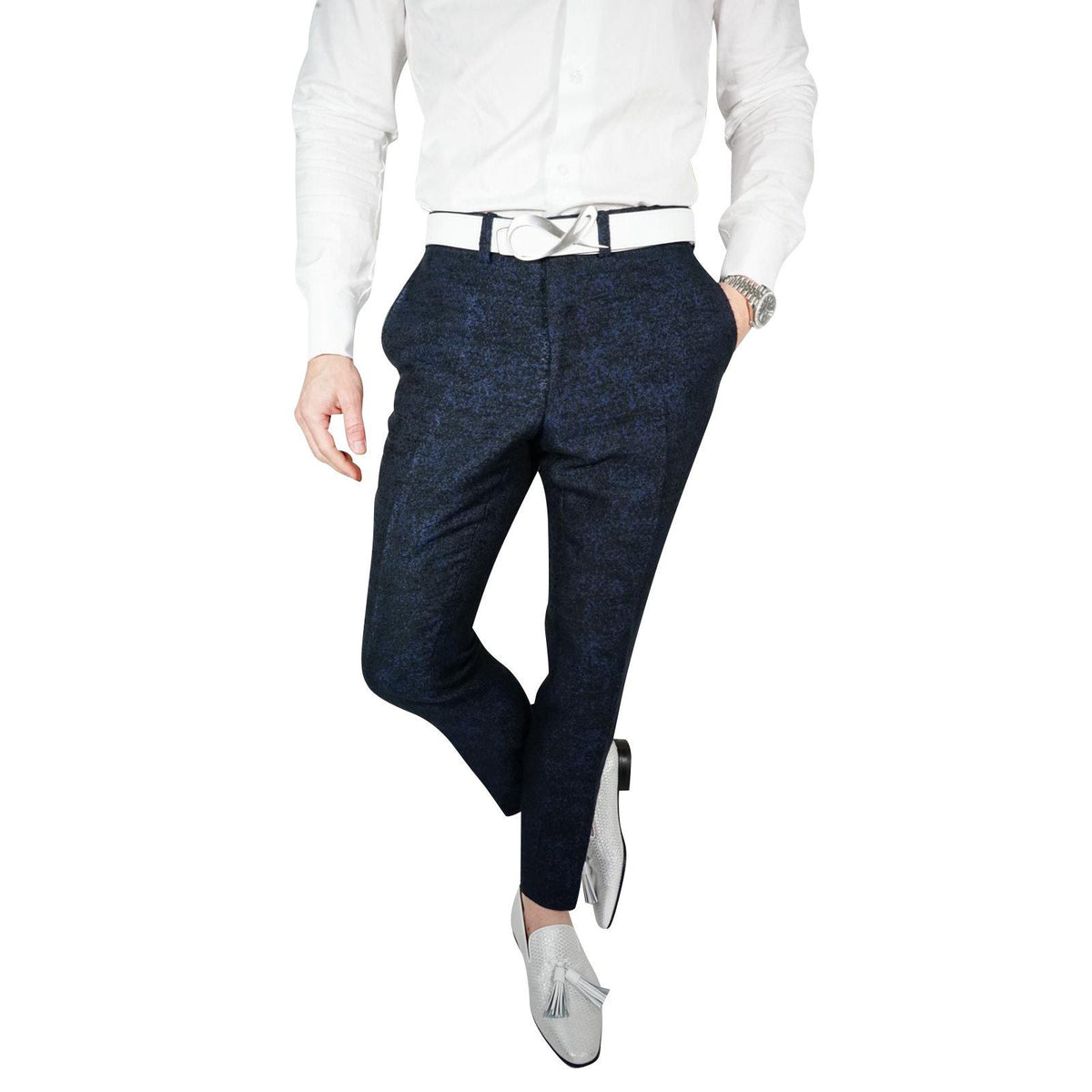 Midnight Blu Tweed Trousers @ The Vault