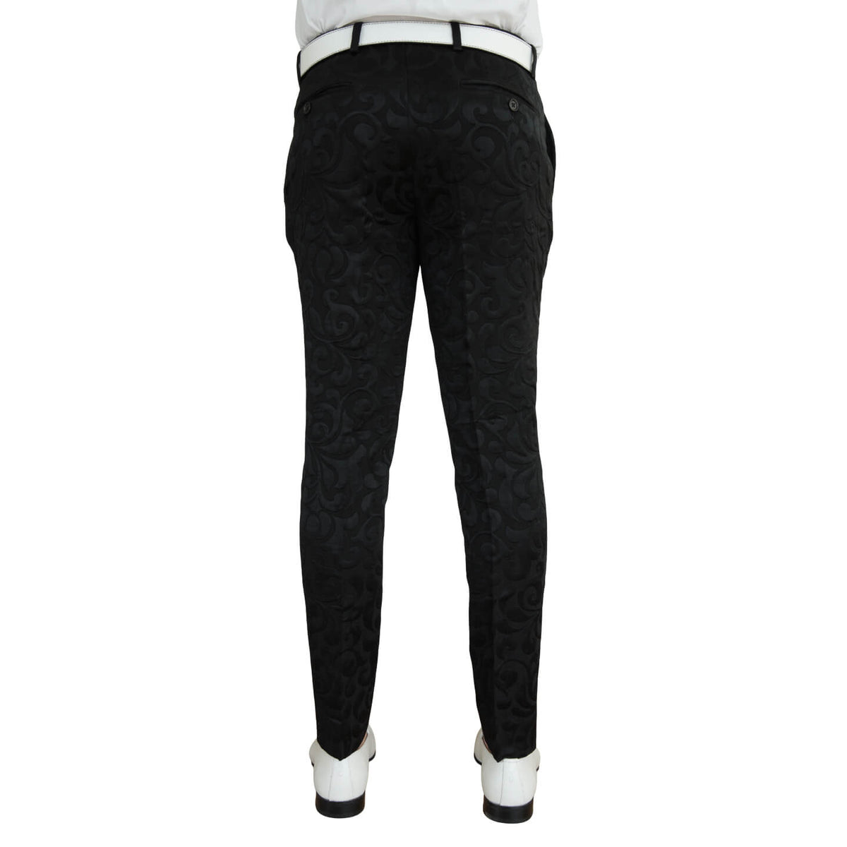 Black Paisley Trousers-4