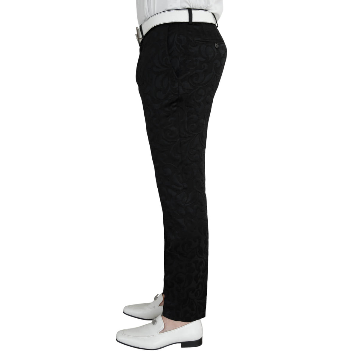 Black Paisley Trousers-3