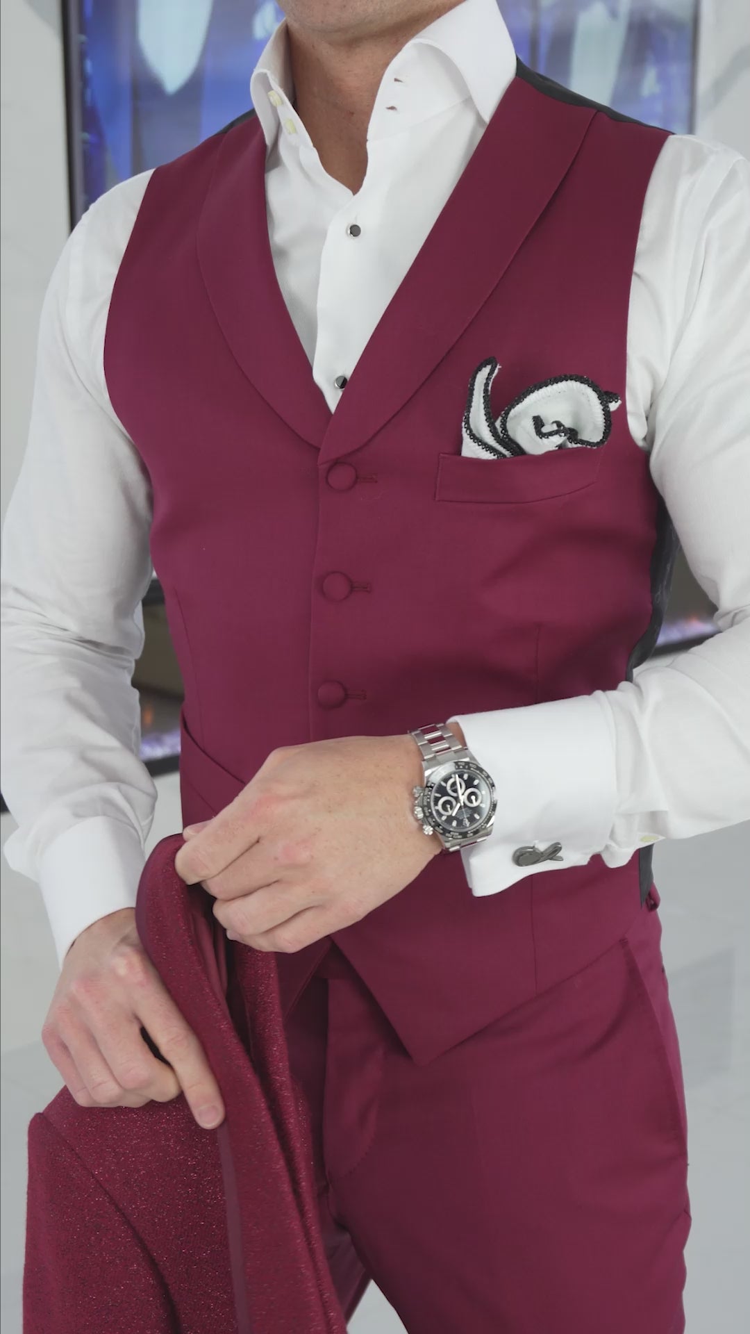 Burgundy Trousers @ The Vault