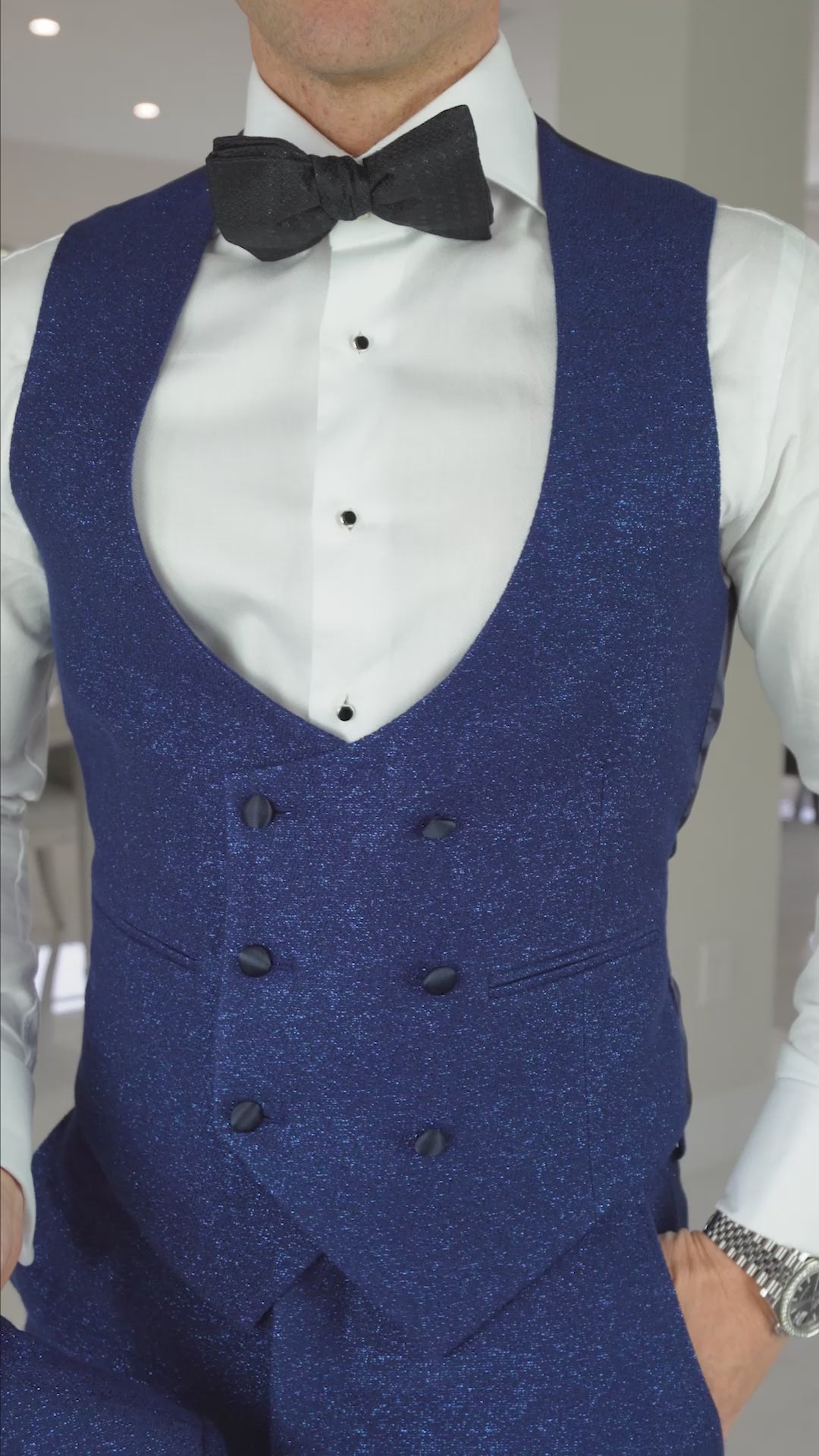 Sapphire Lustro Naked Double Breasted Waistcoat @ The Vault-2