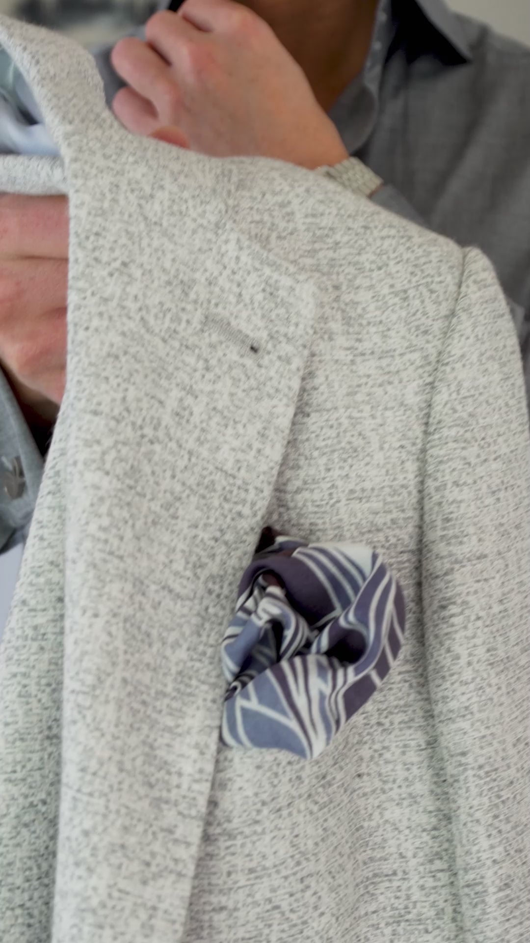 Cloud Gray Paglia Trousers @ The Vault