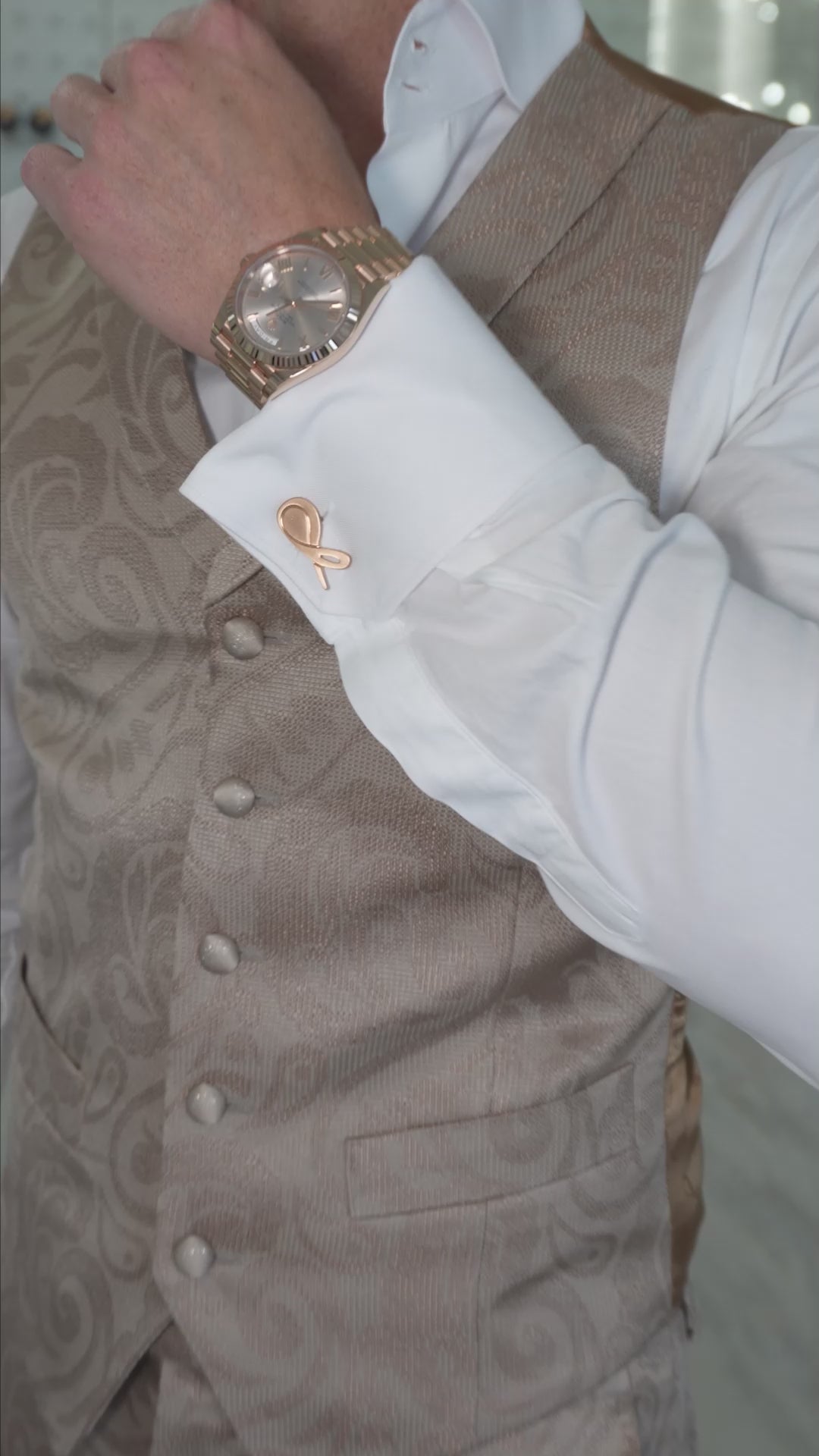 Champagne Oro Damasco Paisley Trousers @ The Vault-2