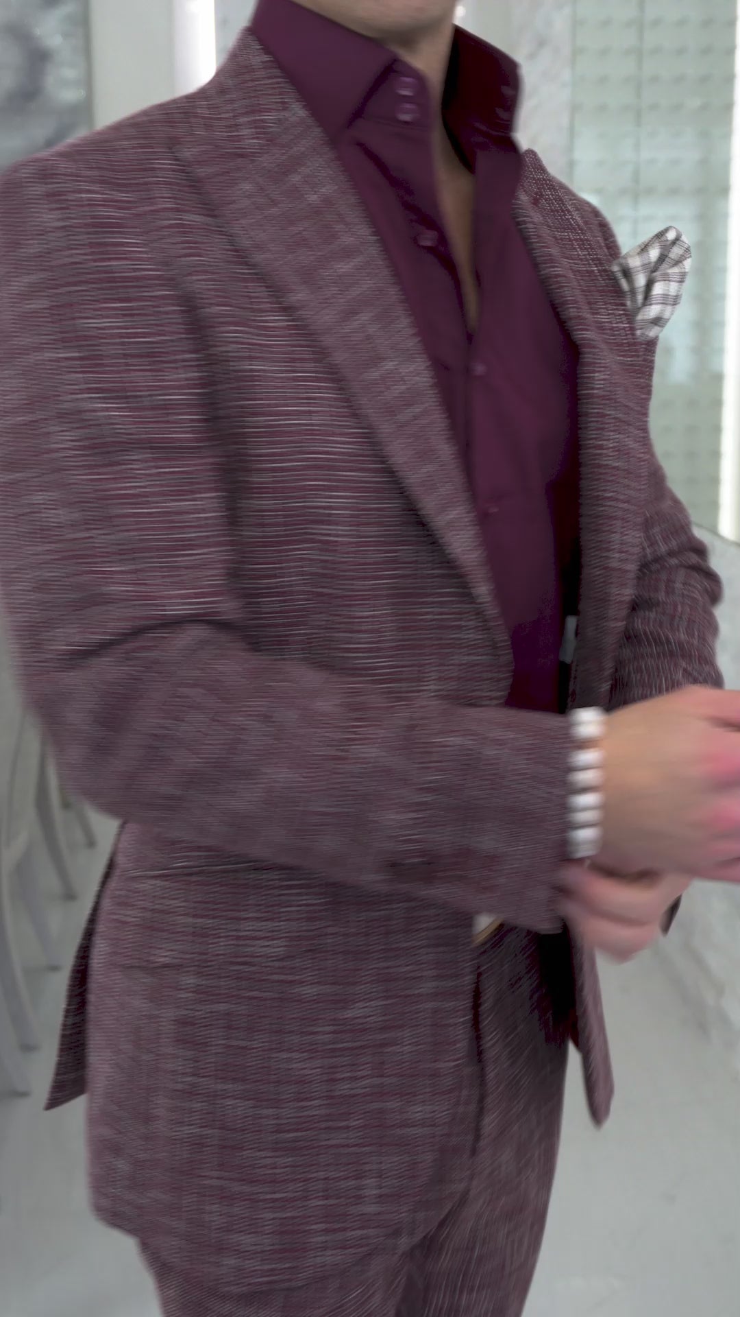 Burgundy Canestro Trousers @ The Vault