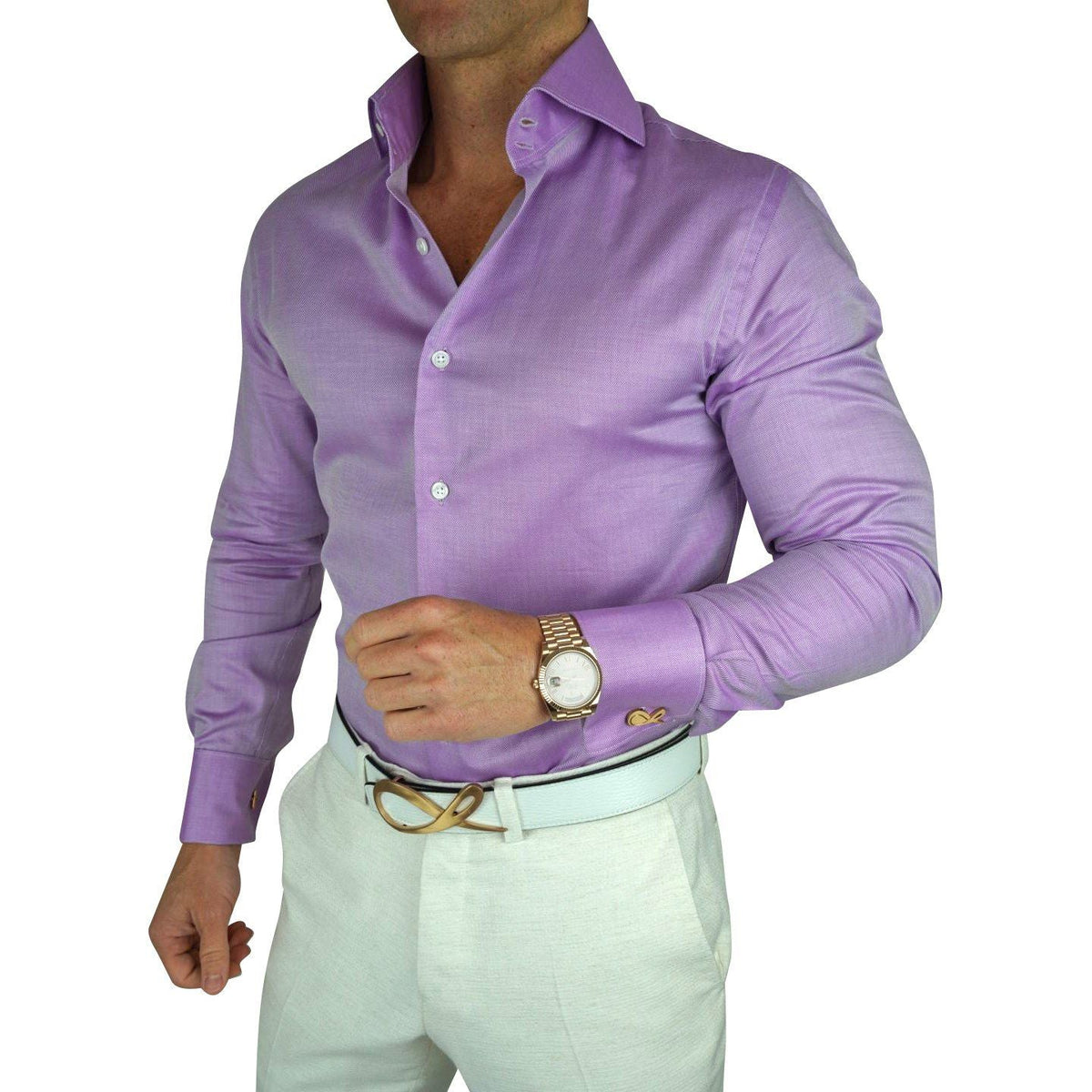 Violet Twill Dress Shirt @ The Vault-1