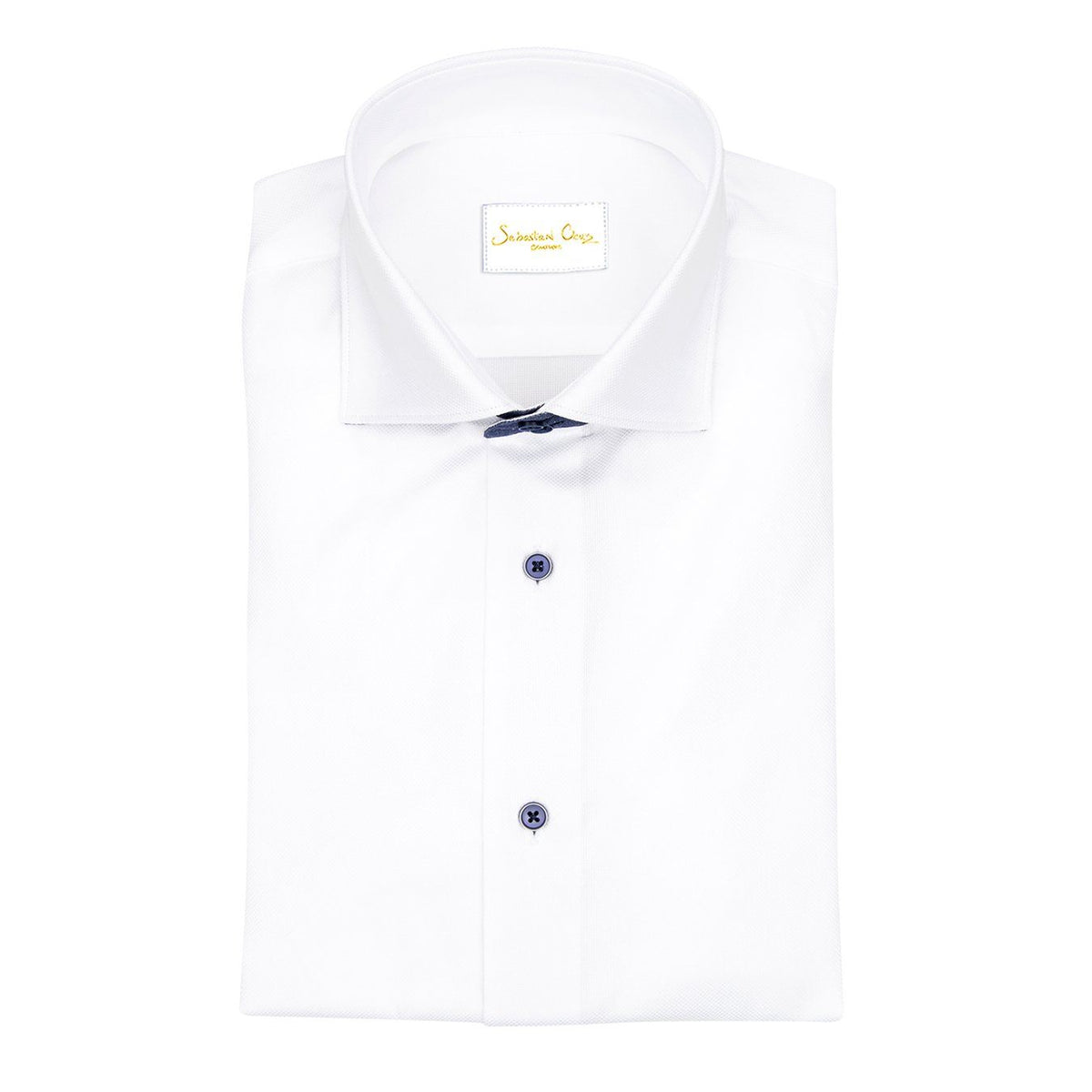 White Denim Weavetex Short Sleeve Shirt