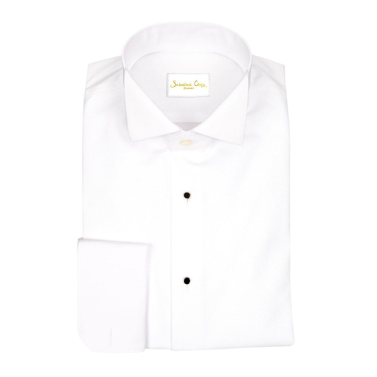 White Evento Tuxedo Shirt @ The Vault